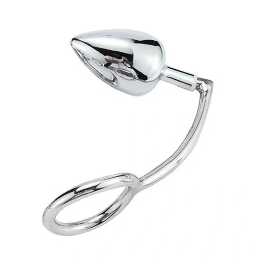 Anal Hooks with Steel Ring Set Anal Hook DiscreetChoice Stainless 4663 Cock 0905